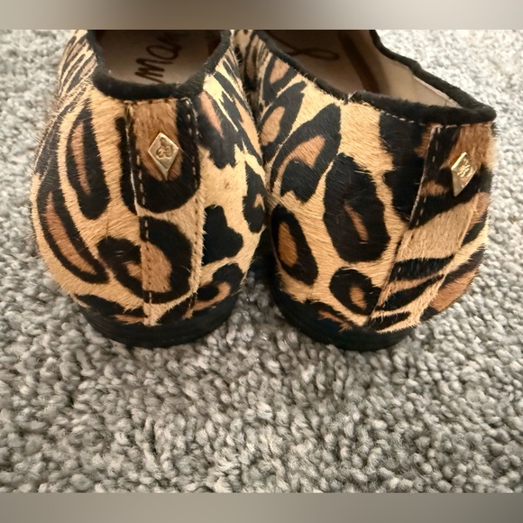 SAM EDELMAN Jordy Genuine Calf Hair Leopard Print Loafer-Size 9.5 - Picture 5 of 5